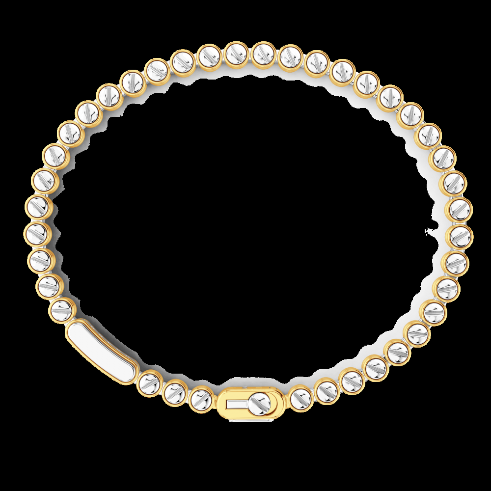 Zancan Bracciale Zancan in oro 18kt con diamanti Smaltimento dello stoccaggio