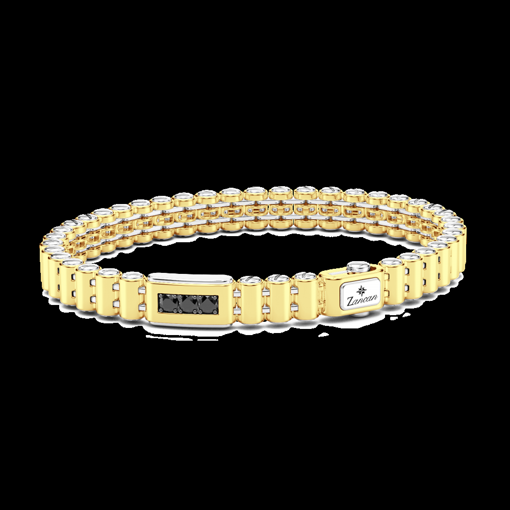 Zancan Bracciale Zancan in oro 18kt con diamanti Smaltimento dello stoccaggio