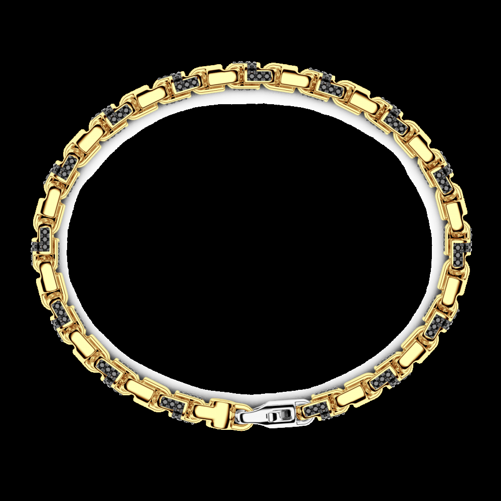 Zancan Bracciale Zancan in oro giallo 18kt e diamanti neri Liquidazione