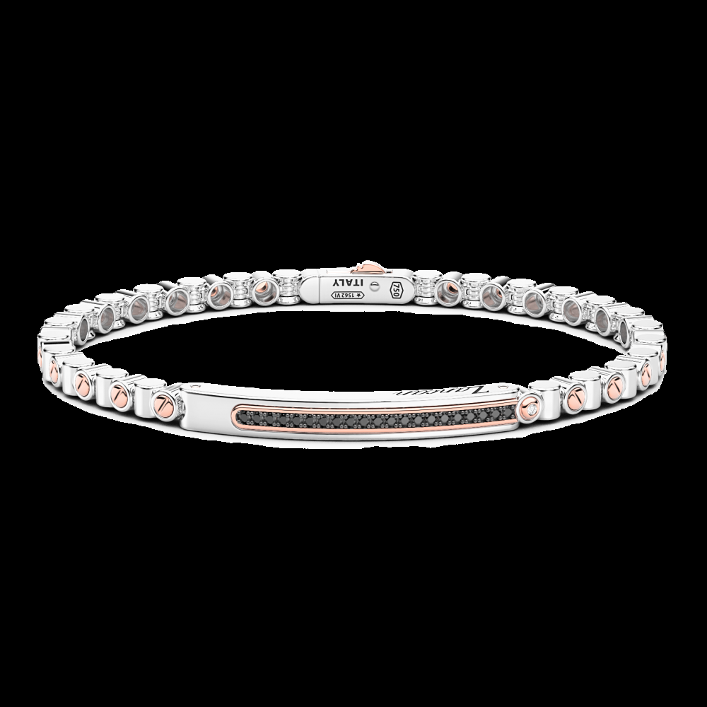 Zancan Bracciale Zancan in oro 18kt e diamanti neri Offerte giornaliere
