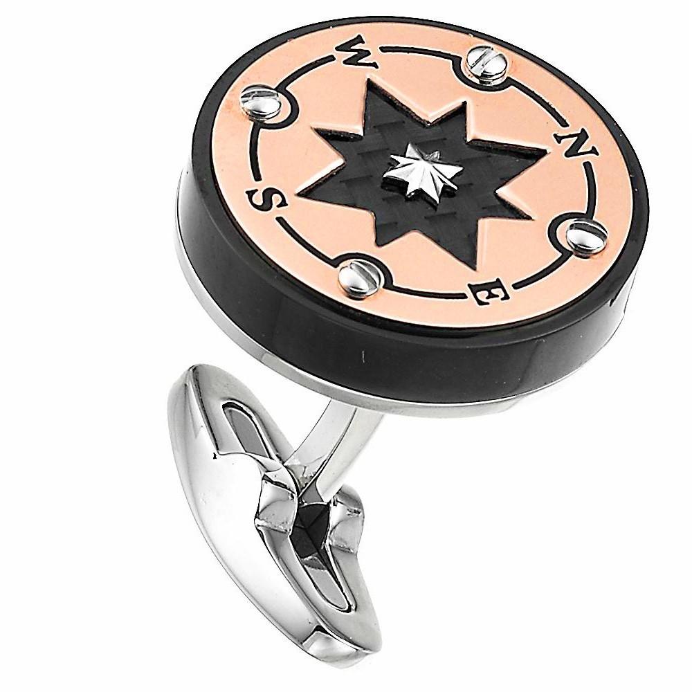 Zancan Gemelli Zancan in acciaio nero con rosa dei venti Solo un giorno rimasto