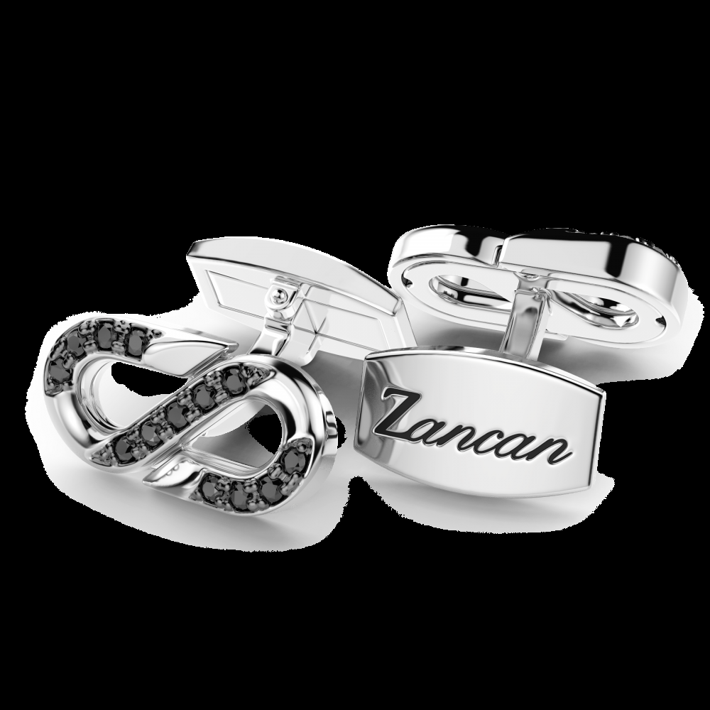Zancan Gemelli Zancan in argento con pietre nere 2025