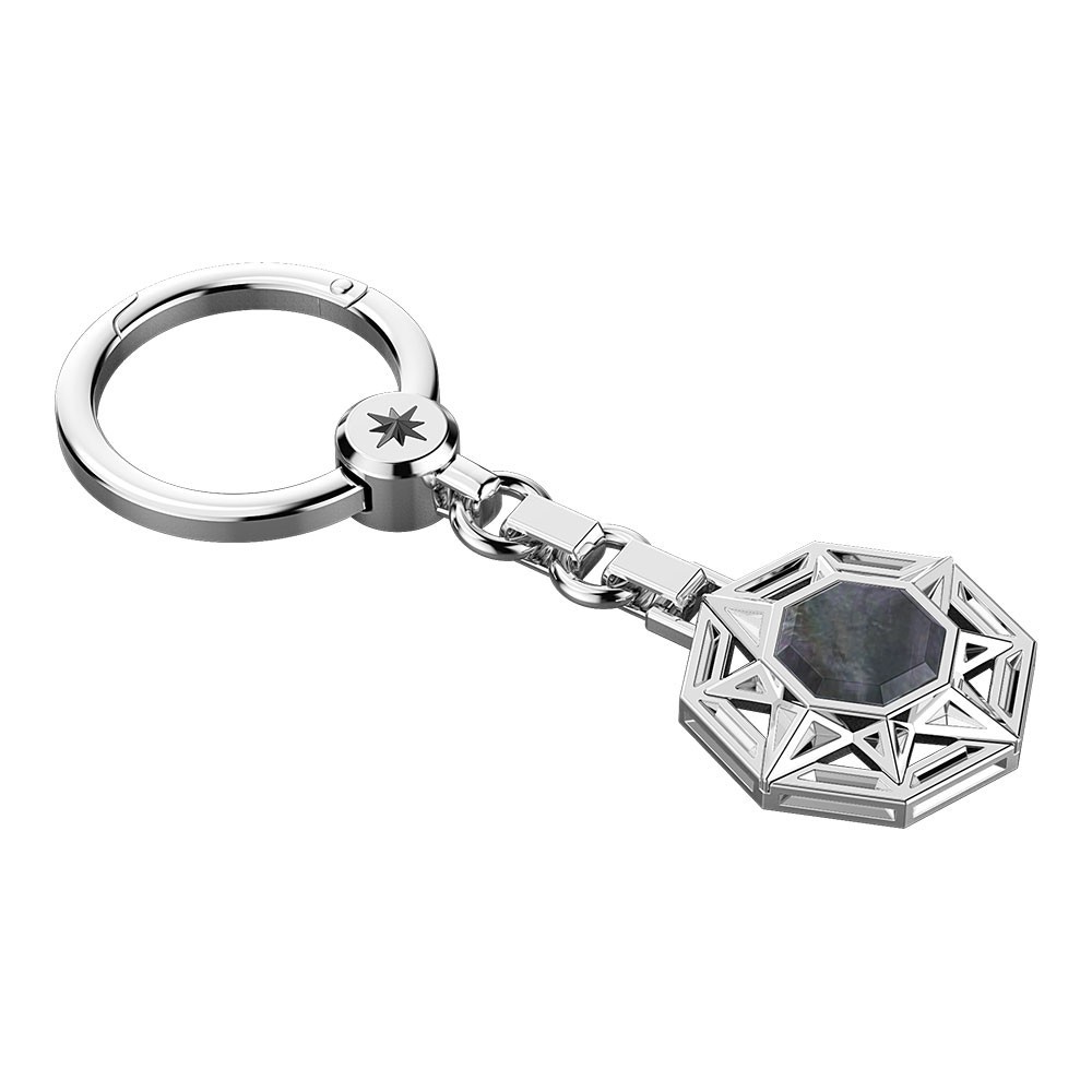 Zancan Portachiavi Zancan in argento con madreperla Spedizione Gratuita