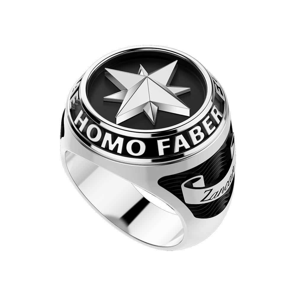 Zancan Anello Zancan in argento con rosa dei venti Offerta Anniversario