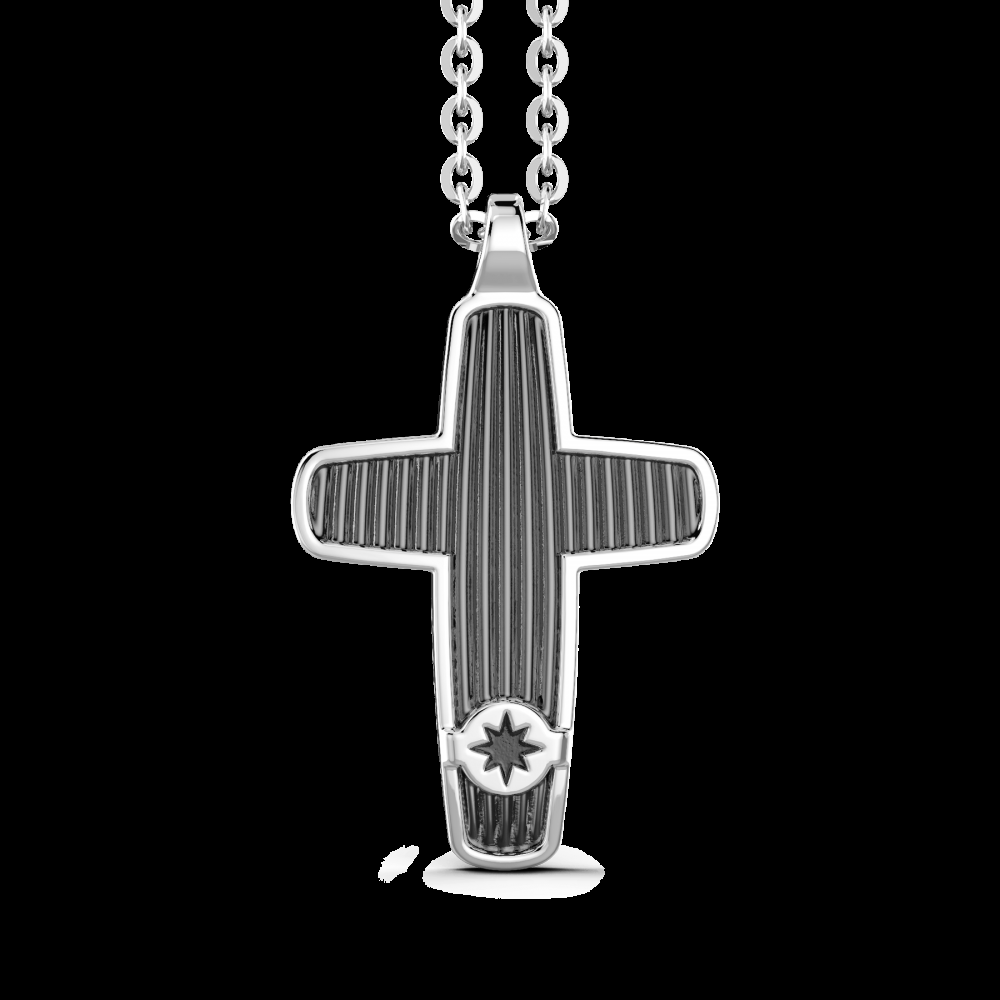 Zancan Collana Zancan in argento con pendente a croce Offerta migliore