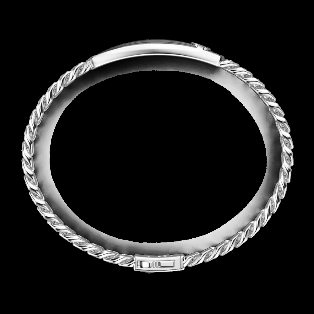 Zancan Bracciale Zancan a grumette in argento con targa Latest fashion