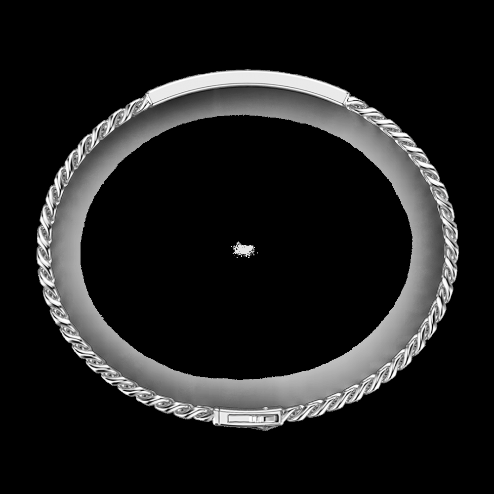 Zancan Bracciale Zancan a grumette in argento con targa Enormi risparmi