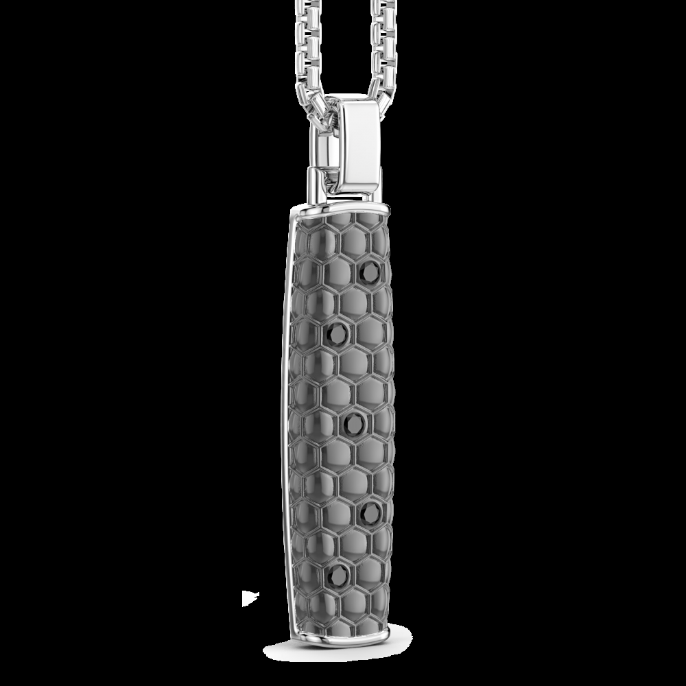 Zancan Collana Zancan in argento con pendente a stick Ritorno libero