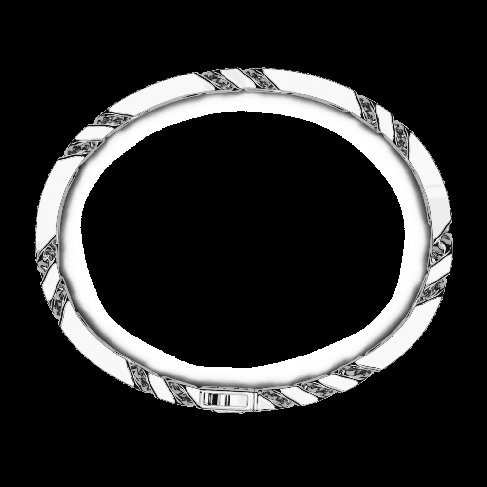 Zancan Bracciale grumette Zancan in argento con pietre Limitato a 3 giorni