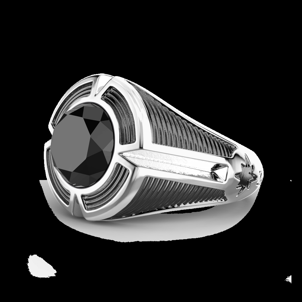 Zancan Anello chevalier Zancan in argento con pietra onice centrale Fino Al -60%
