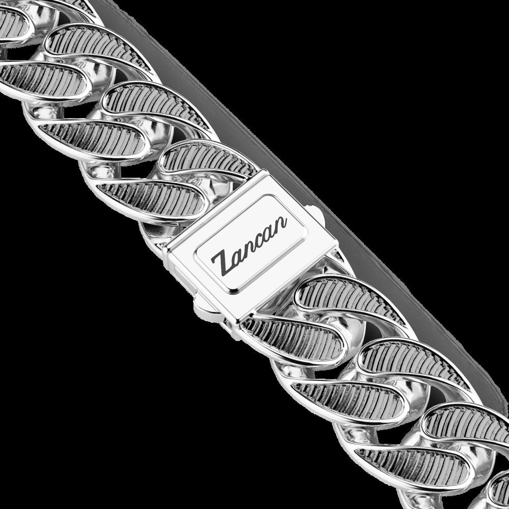 Zancan Collana a grumetta larga Zancan con finiture striate in colore nero Grande vendita