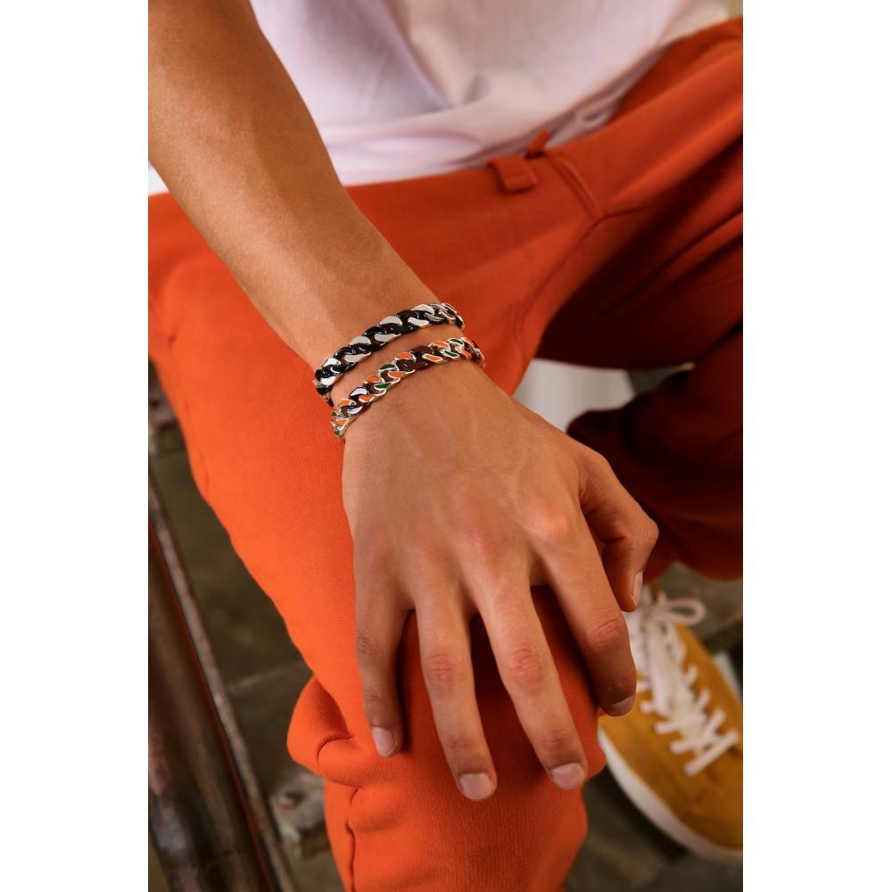 Zancan Bracciale a grumette Zanca in argento e ceramica Vendite stagionali