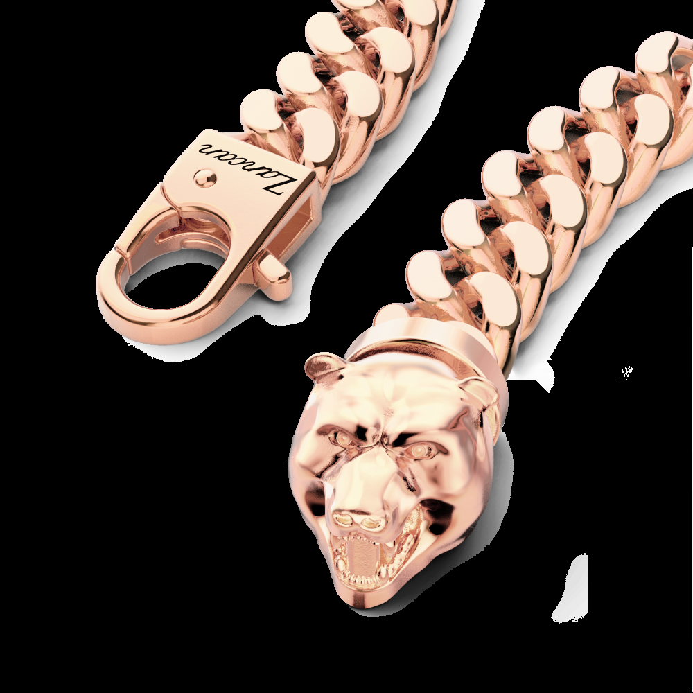 Zancan Bracciale a grumetta Zancan in argento con chiusura a testa d'orso Offerta Pasqua
