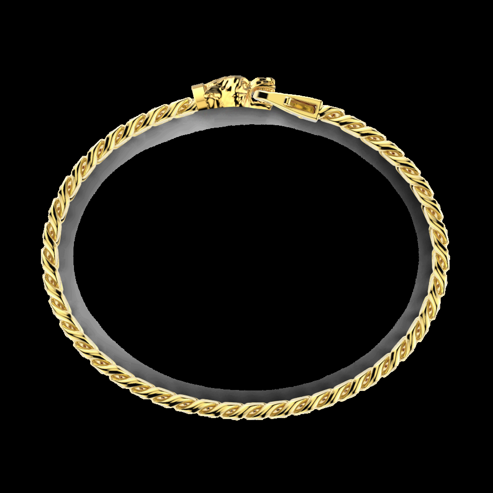 Zancan Bracciale a grumetta Zancan in argento con chiusura a testa di lupo Offerta Giorno del Papà