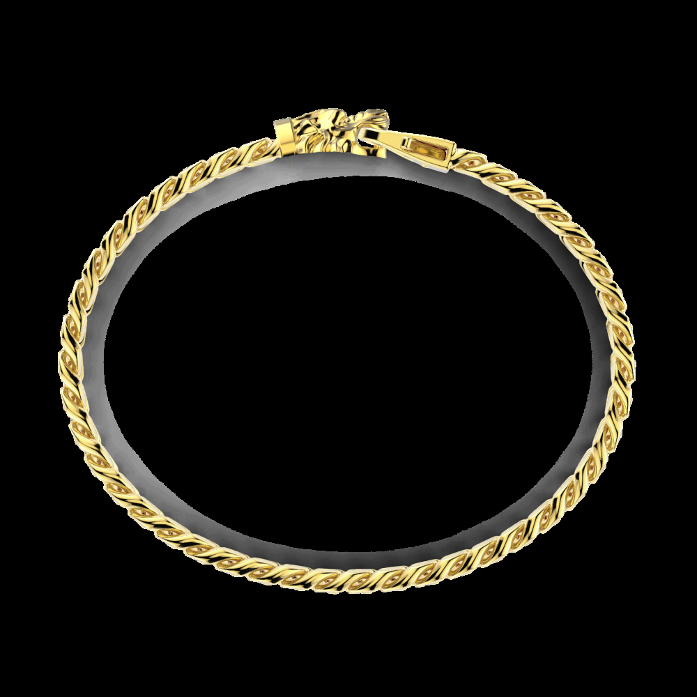 Zancan Bracciale a grumetta Zancan in argento con chiusura a testa di leone Offerta temporanea