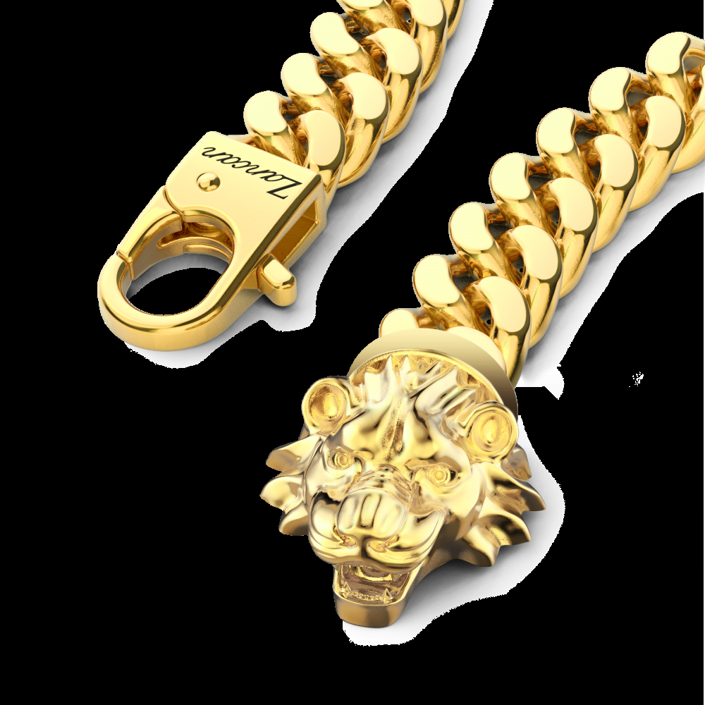 Zancan Bracciale a grumetta Zancan in argento con chiusura a testa di leone Offerta temporanea
