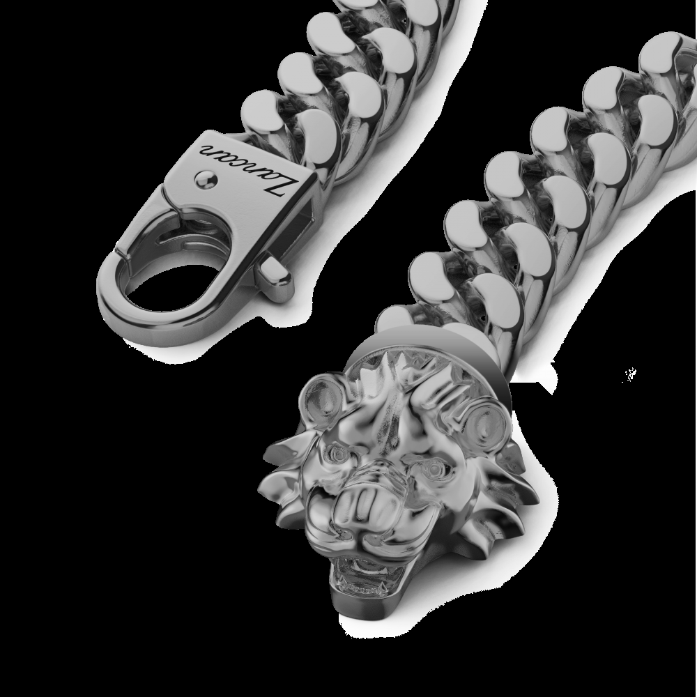 Zancan Bracciale a grumetta Zancan in argento con chiusura a testa di leone Offerte esclusive