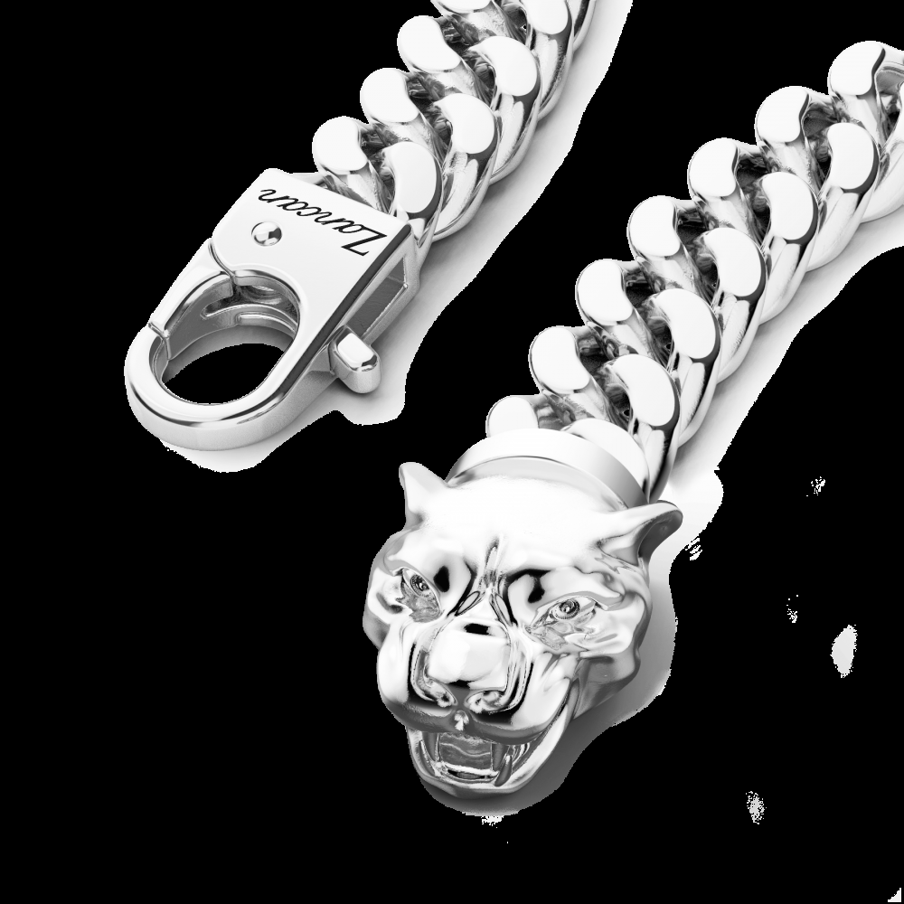 Zancan Bracciale a grumetta Zancan in argento con chiusura a testa di pantera Grandi sconti