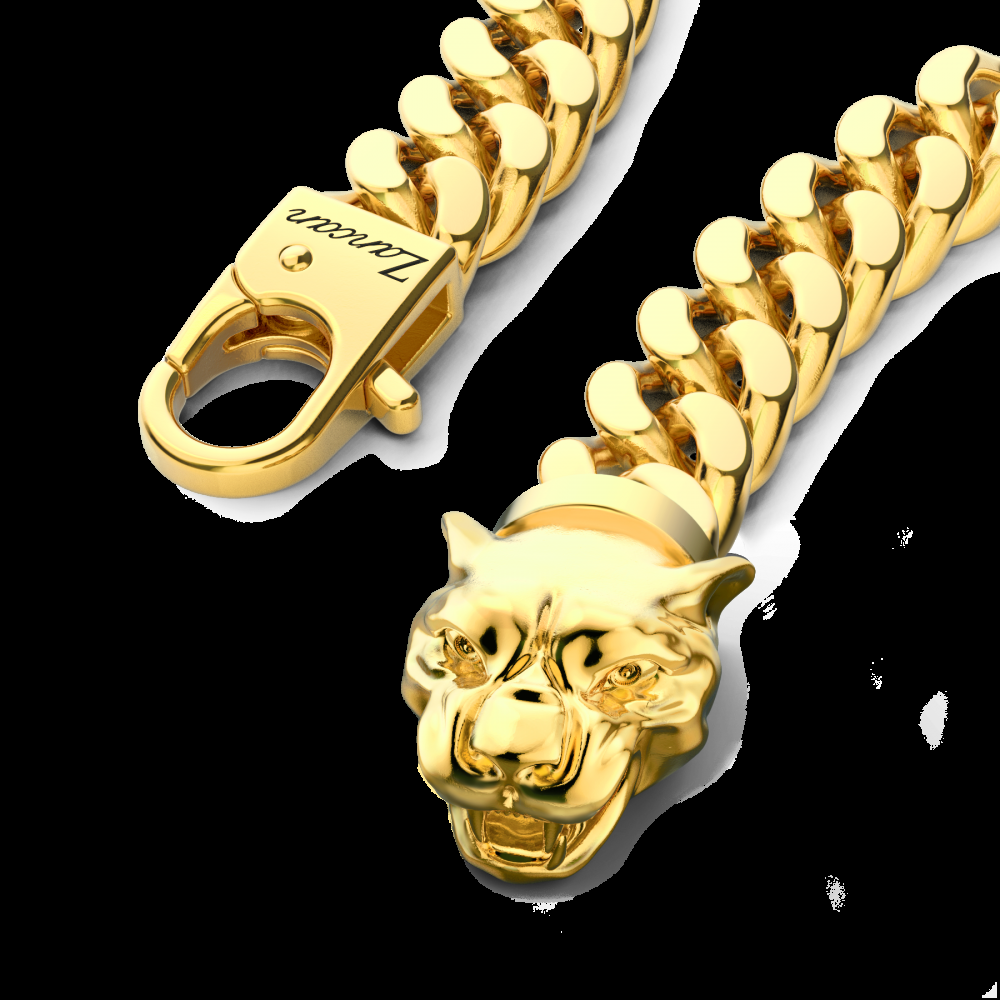 Zancan Bracciale a grumetta Zancan in argento con chiusura a testa di pantera Nuovi prodotti