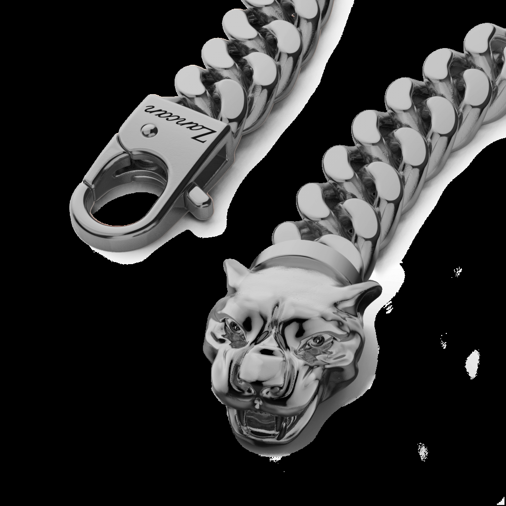 Zancan Bracciale a grumetta Zancan in argento con chiusura a testa di pantera Bestseller