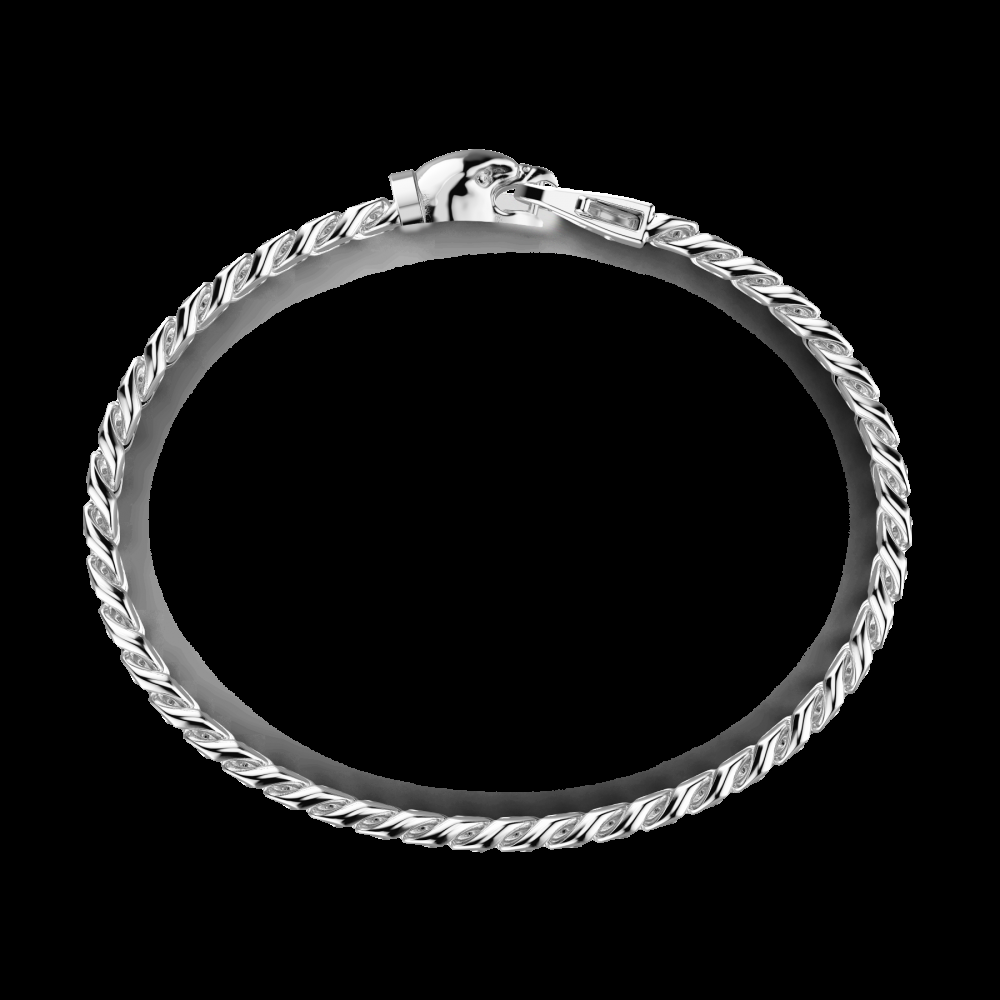 Zancan Bracciale a grumetta Zancan in argento con chiusura a testa d'aquila Offerta settimanale