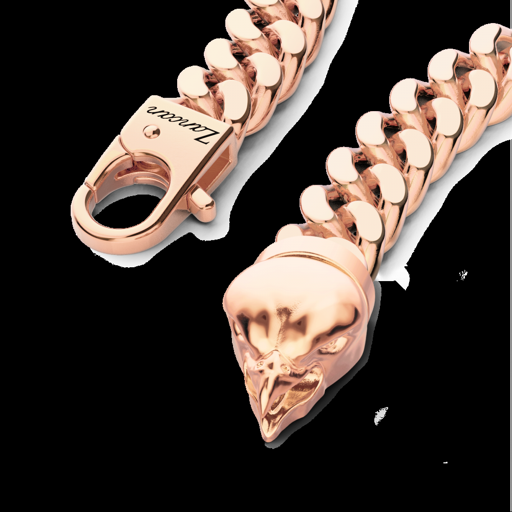 Zancan Bracciale a grumetta Zancan in argento con chiusura a testa d'aquila Ultimi tre giorni