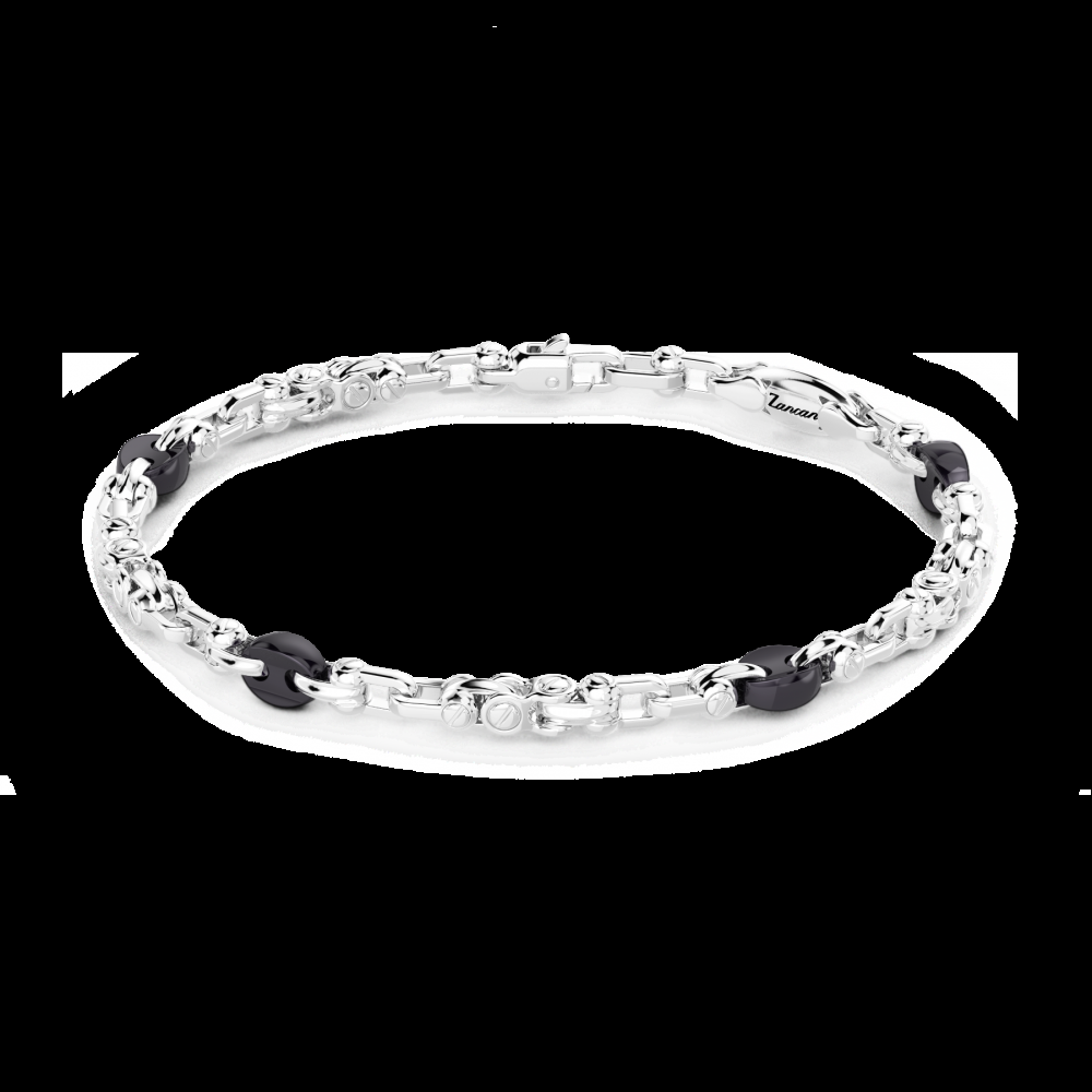 Zancan Bracciale Zancan solo maglia in argento e ceramica Acquista Ora