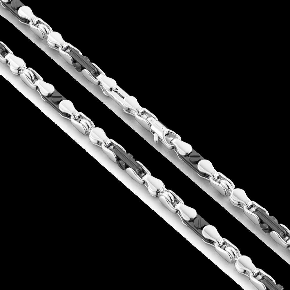Zancan Collana Zancan solo maglia in argento e ceramica Shopping Online