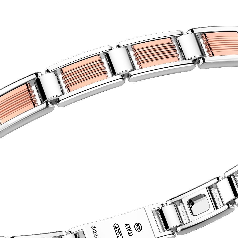 Zancan Bracciale solo maglia Zancan in oro rosa 18k ed argento Online