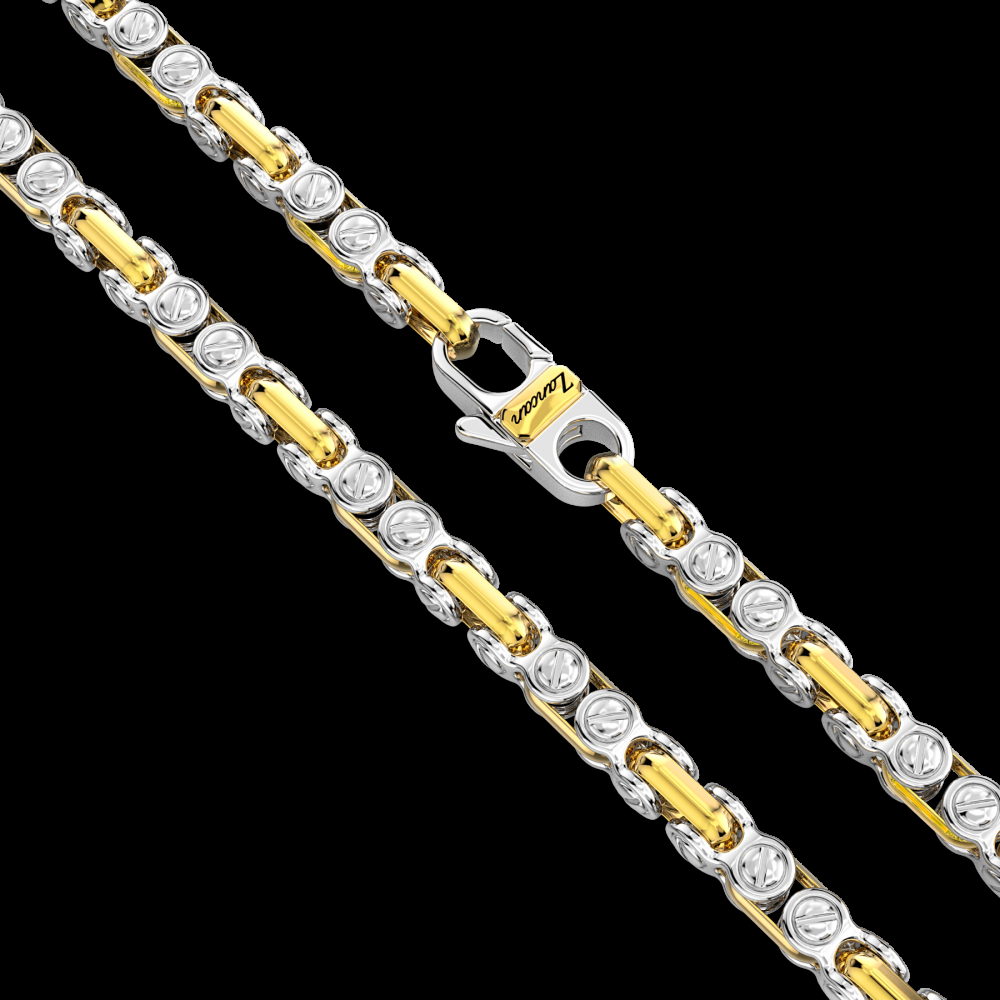 Zancan Collana da uomo Zancan a catena in argento e oro 18k Saldi