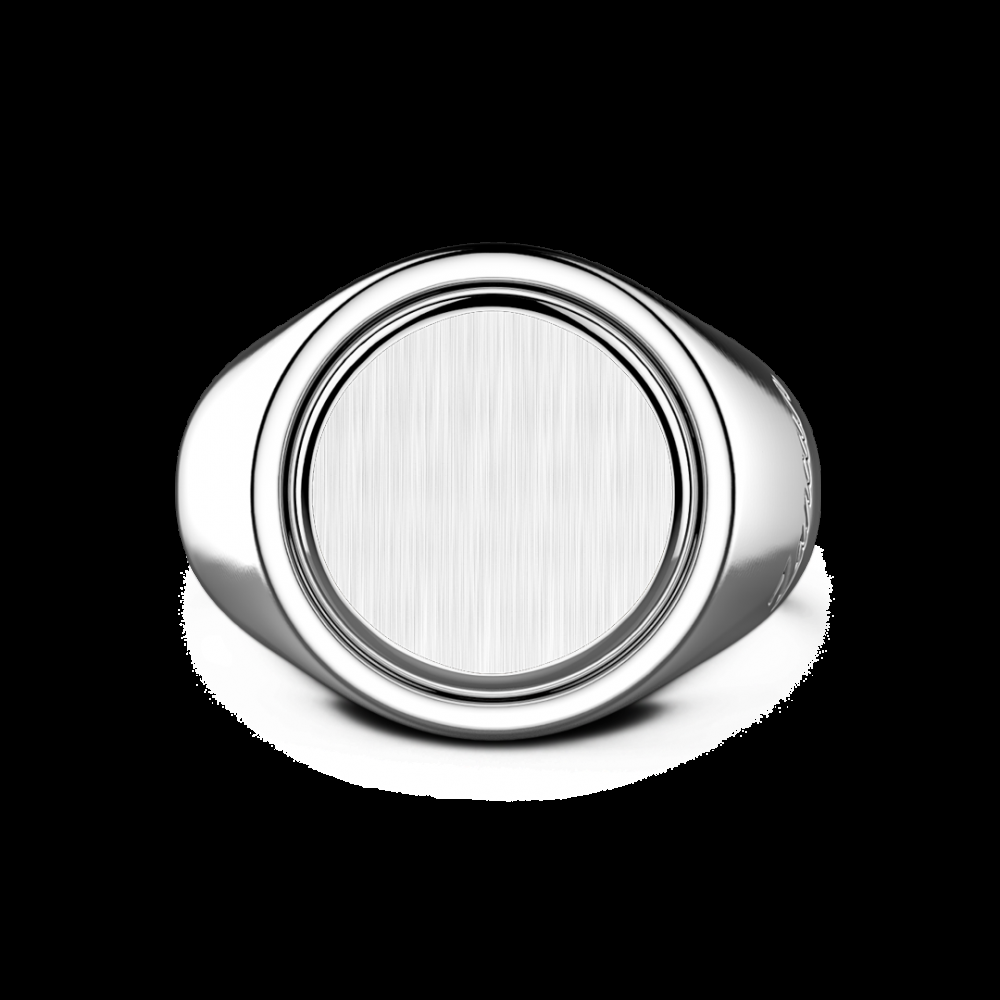 Zancan Anello chavlier Zancan in argento rotondo